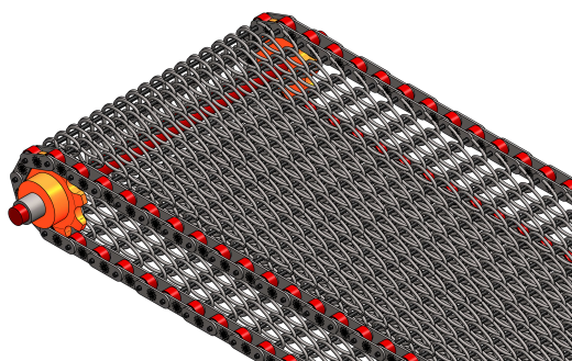 metallic金属输送带结构3D图纸 STP IGS格式缩略图